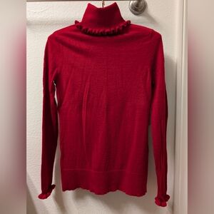 Kate Spade ruffled turtleneck sweater